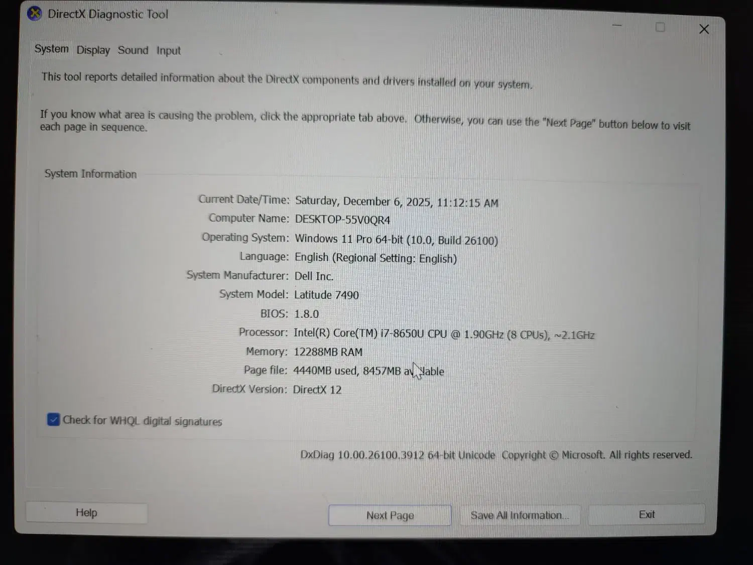 لپ تاپ دل  نسل 8|رایانه همراه|مشهد, امام خمینی|دیوار