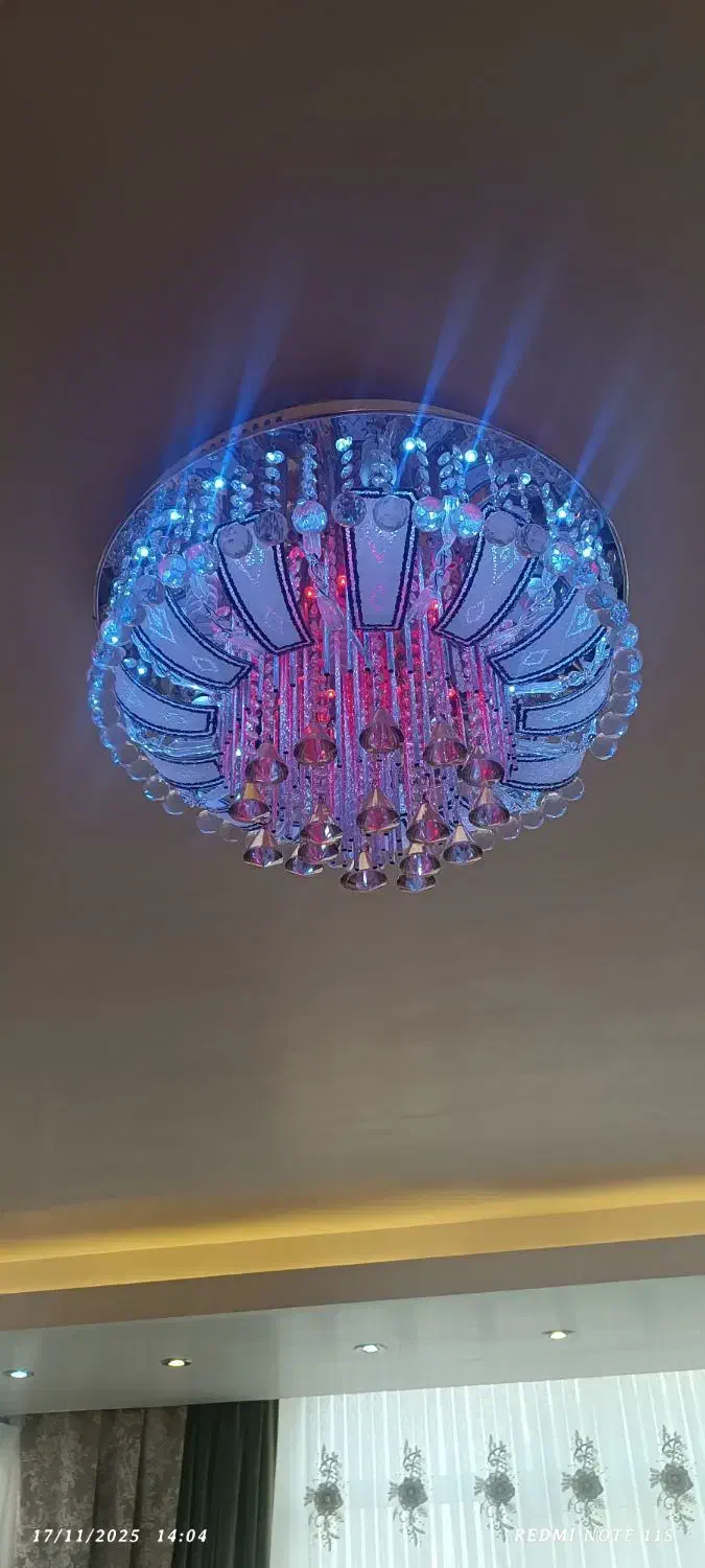 لوستر ال ای دی کریستال|لوستر و چراغ آویز|ورامین, ورامین|دیوار