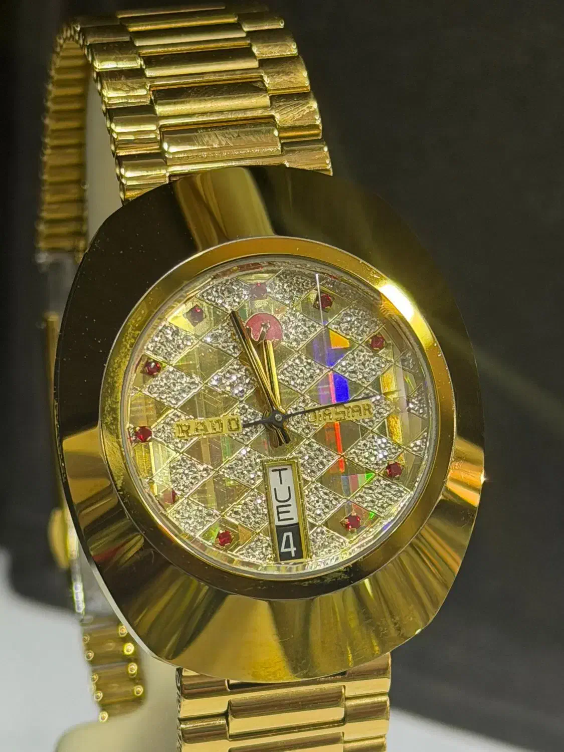 رادو مردانه صفحه شطرنجی نگین قرمز در حد آکبند|ساعت|بندرعباس, |دیوار