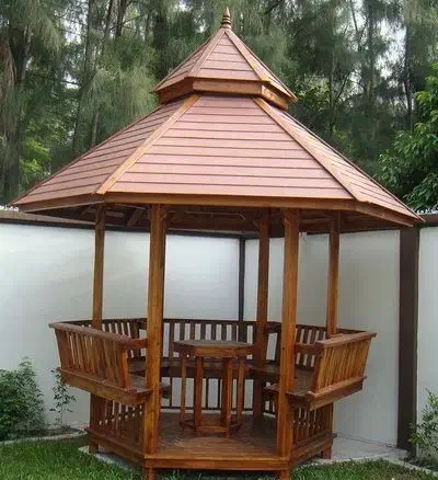 طراحی و ساخت آلاچیق و کلبه چوبی|خدمات پیشه و مهارت|بابل, |دیوار