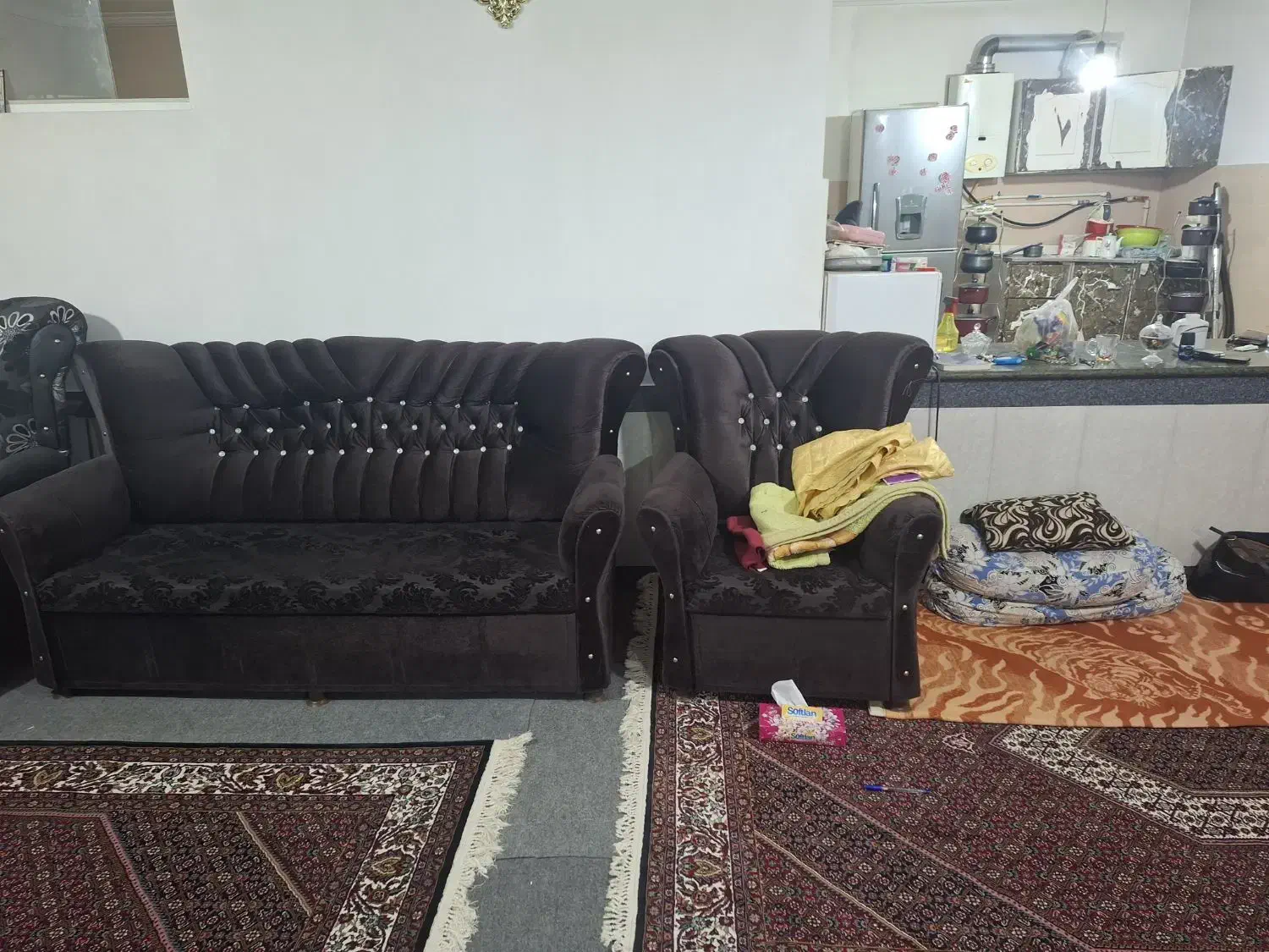 مبل 9 نفری تمیز بدون ایراد|مبلمان خانگی و میز عسلی|سهند, |دیوار