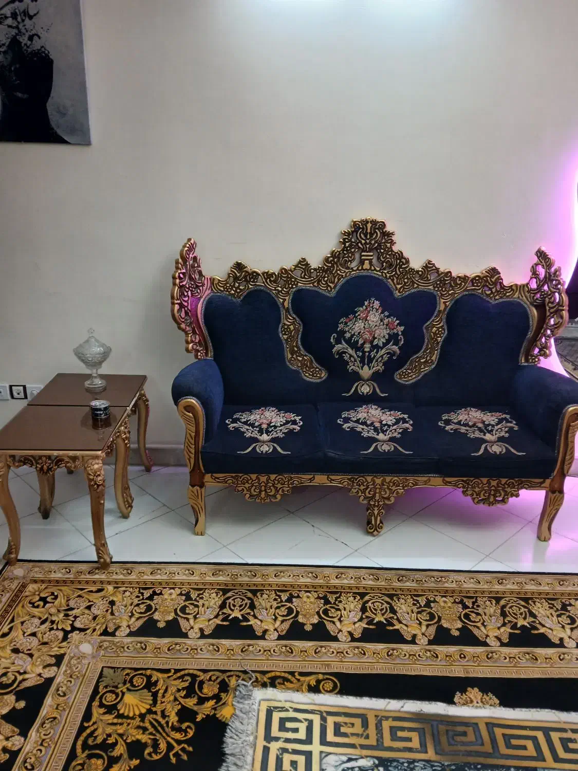 مبل سلطنتی 7نفره|مبلمان خانگی و میز عسلی|اسلام‌شهر, شهرک واوان|دیوار