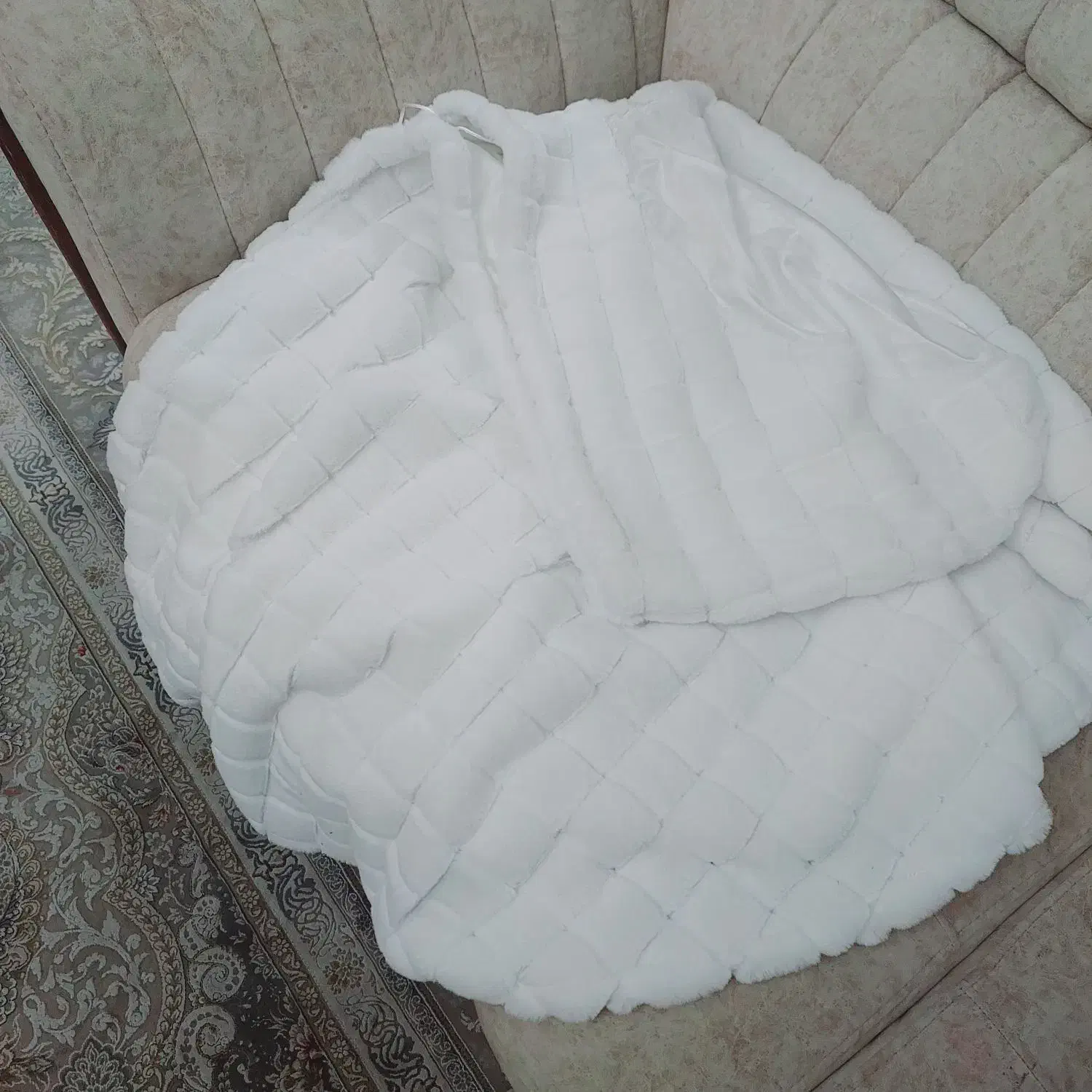 شنل وکت خزدار عروس|لباس|شهریار, شهرک شاهد|دیوار