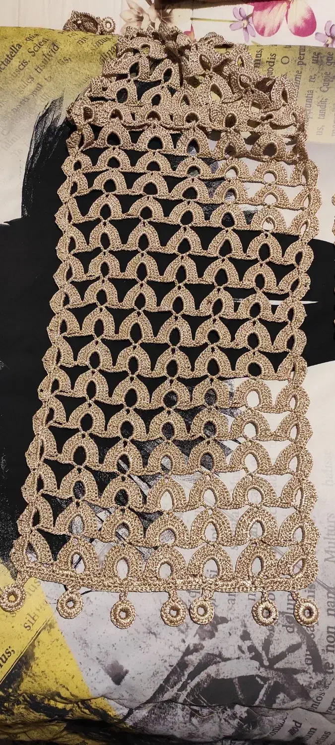 ست رانر و رومیزی مکرومه|پرده، رانر، رومیزی|شیراز, دکتر حسابی|دیوار