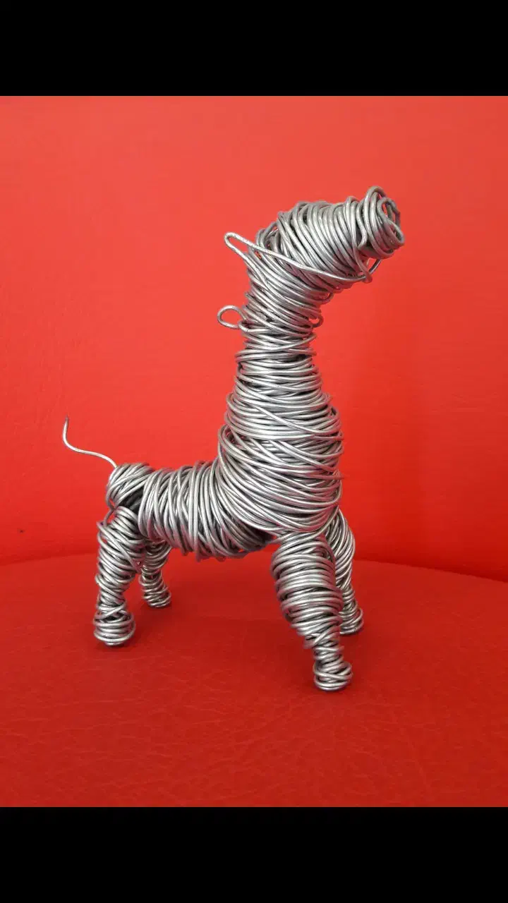 مجسمه مفتولی دکوری بنسای وسگ|مجسمه، تندیس، ماکت|قزوین, |دیوار