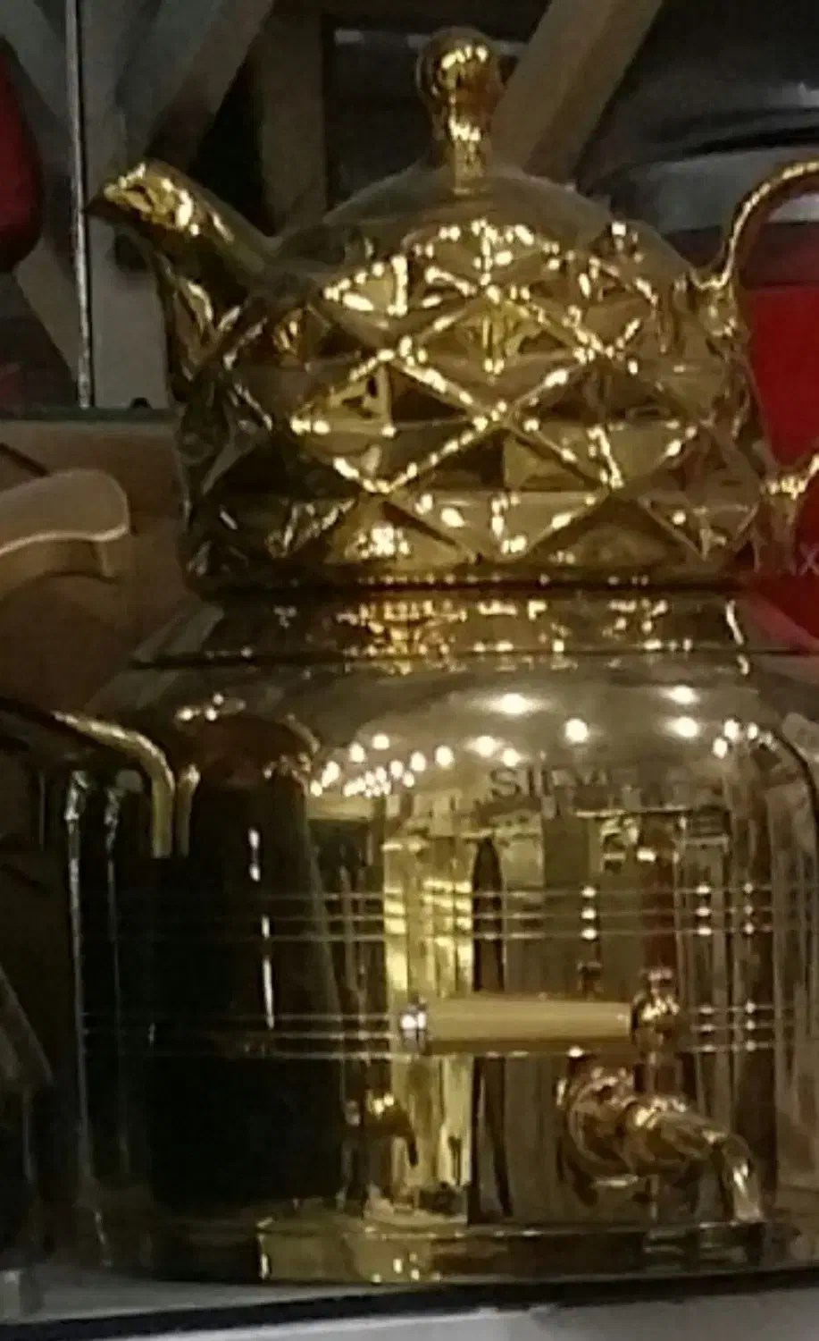 کتری قوری طلایی اصلا استفاده نشد داخل کارتن|قوری، کتری، قهوهساز دستی|رفسنجان, |دیوار