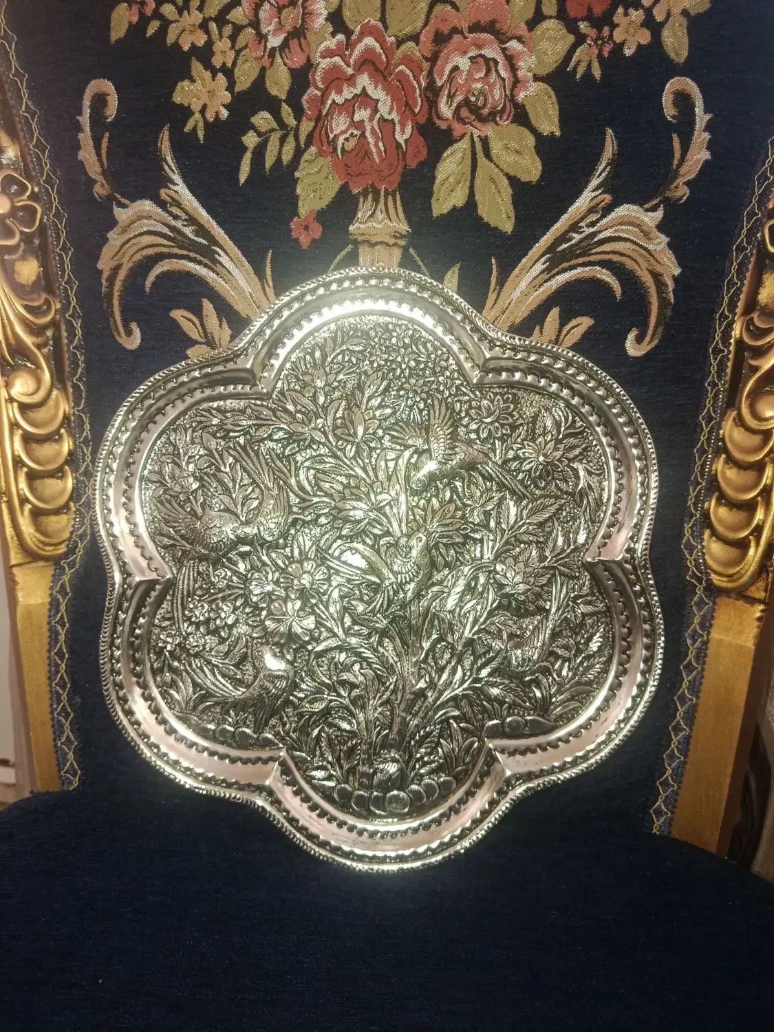 سینی ورشو قلم زنی|کلکسیون اشیاء عتیقه|الیگودرز, |دیوار