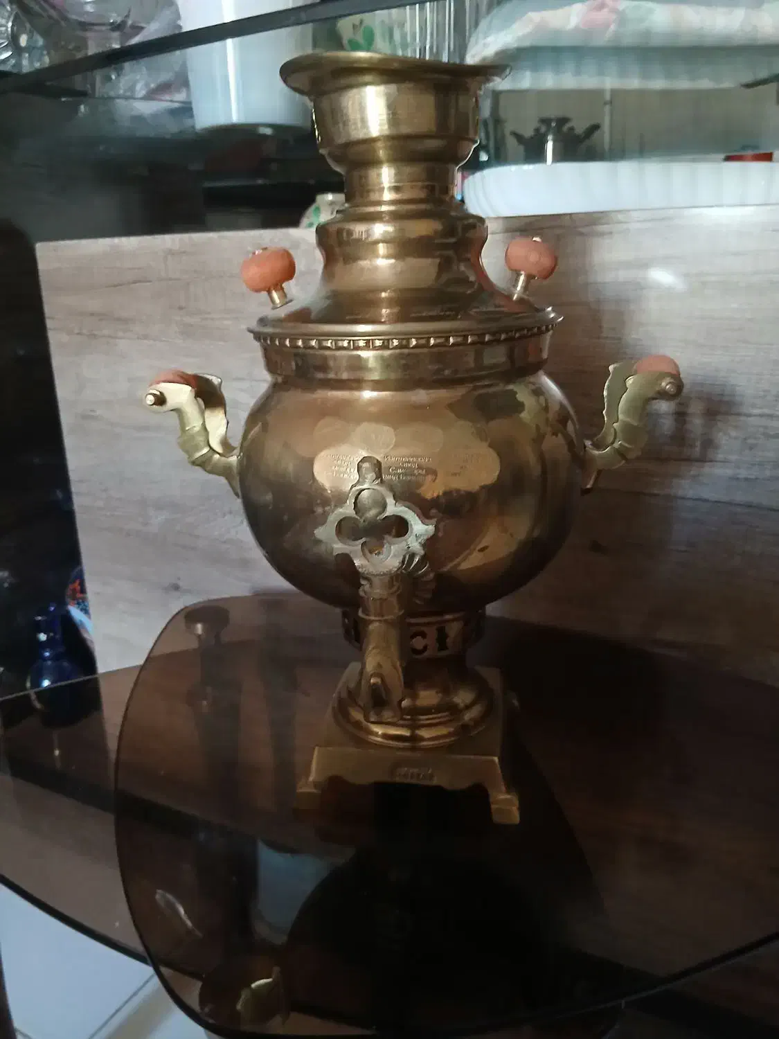 سماور برنجی ۳لیتری نو|سماور، چای‌ساز، قهوه‌ساز|مشهد, صیاد شیرازی|دیوار