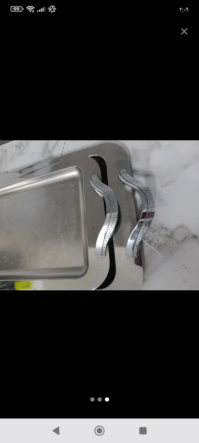 دوعدد سینی خیلی تمیزن|ظروف سرو و پذیرایی|دزفول, |دیوار