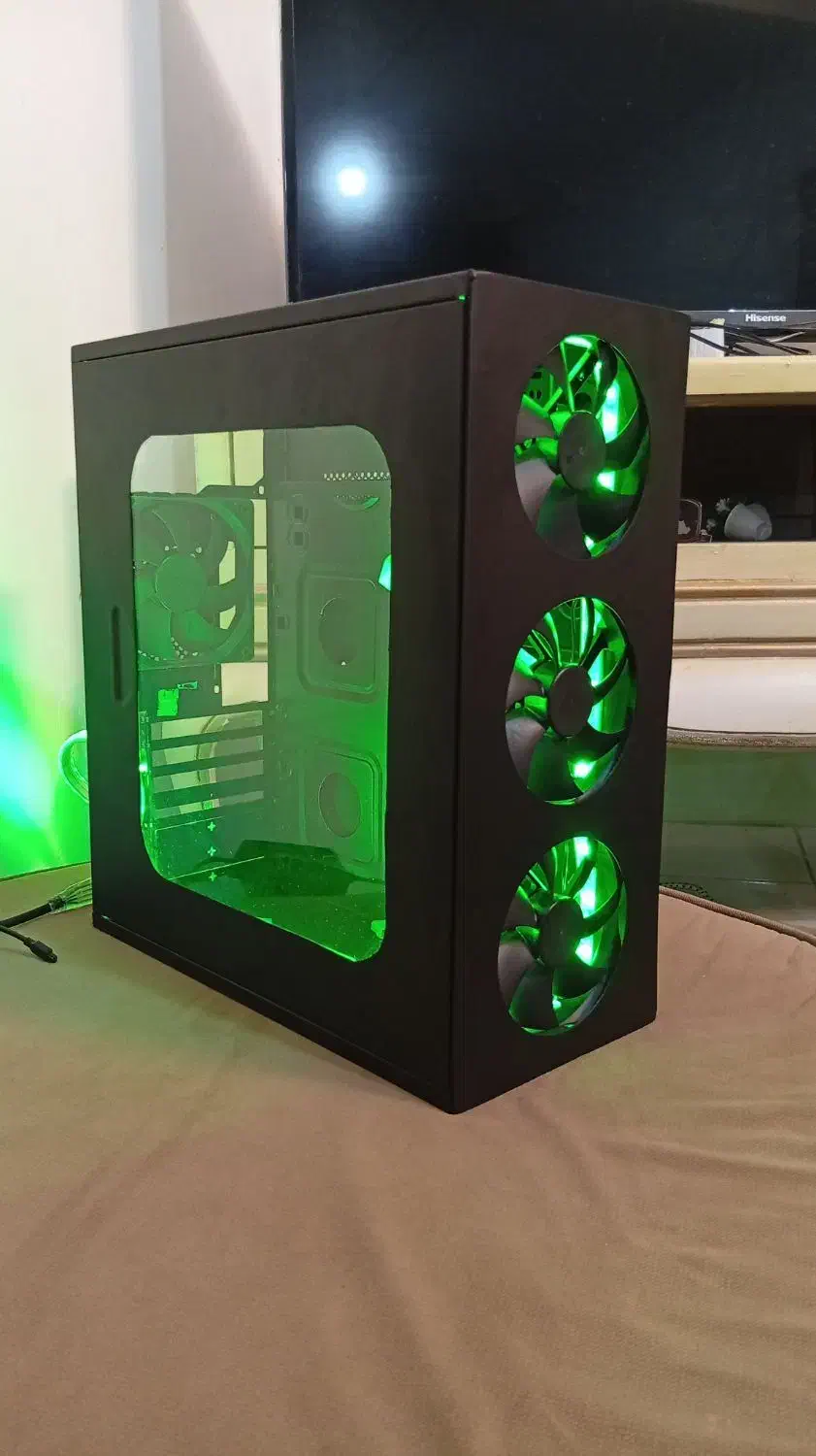قاب کیس 4 فن گیمینگ RGB|قطعات و لوازم جانبی رایانه|مشهد, بلال|دیوار