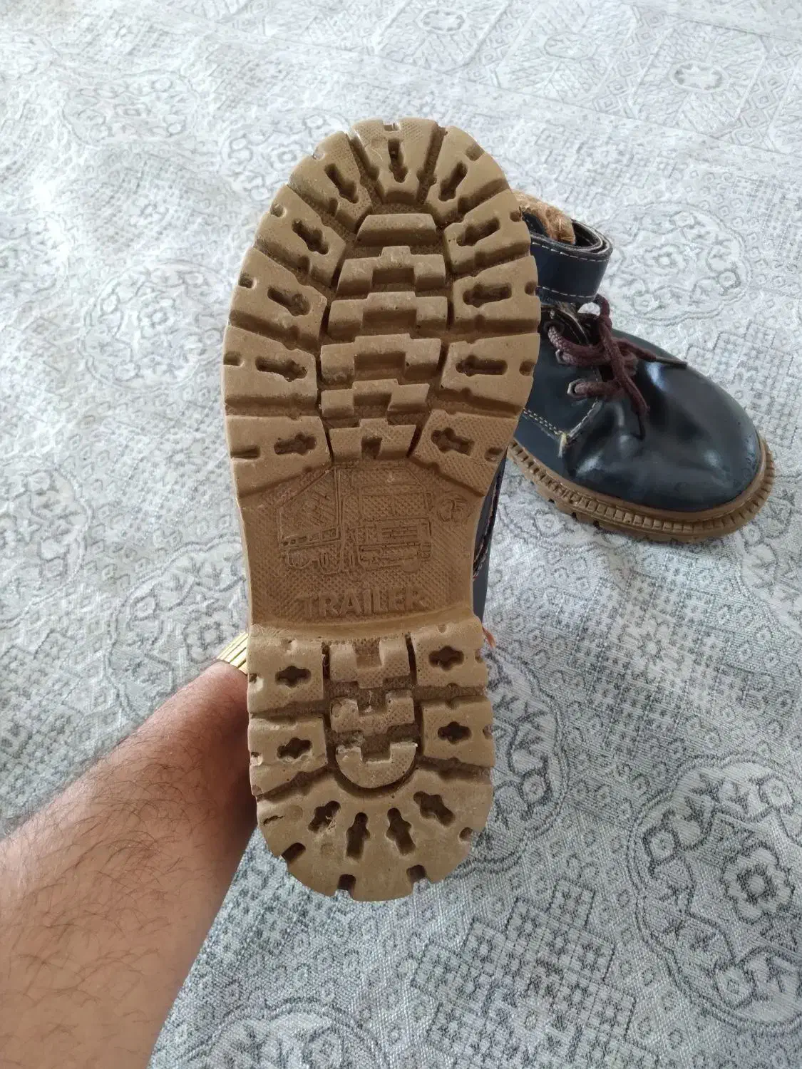 پوتین چرم اورجینال|کیف، کفش، کمربند|اشنویه, |دیوار