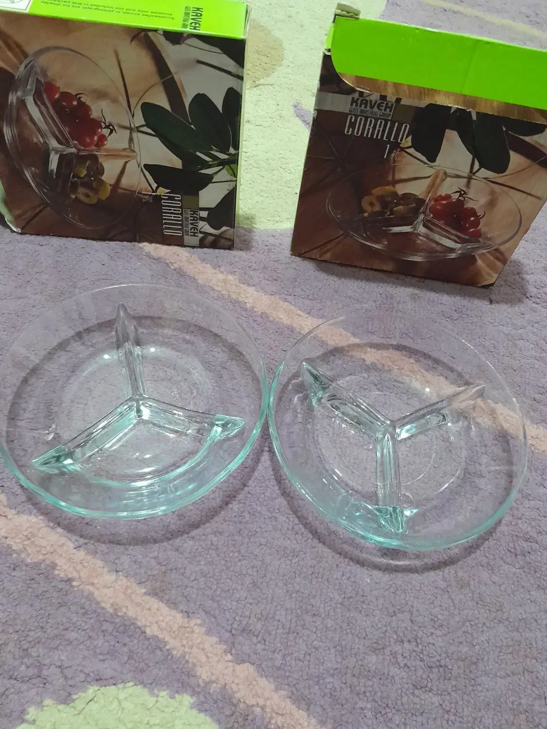 ۶ کاسه شیشه ای ۱۱عدد چاقو میوه خوری دو اردوخوری|ظروف سرو و پذیرایی|محمدشهر, محمدشهر|دیوار