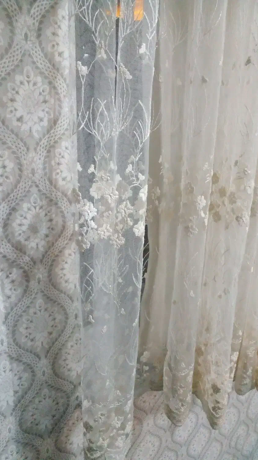 پرده خامه دوزی شده|پرده، رانر، رومیزی|آستانه اشرفیه, |دیوار