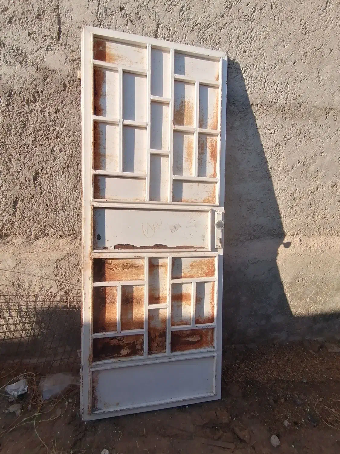 درب سنگین فلزی حیاط انباری|مصالح و تجهیزات ساختمان|اهرم, |دیوار