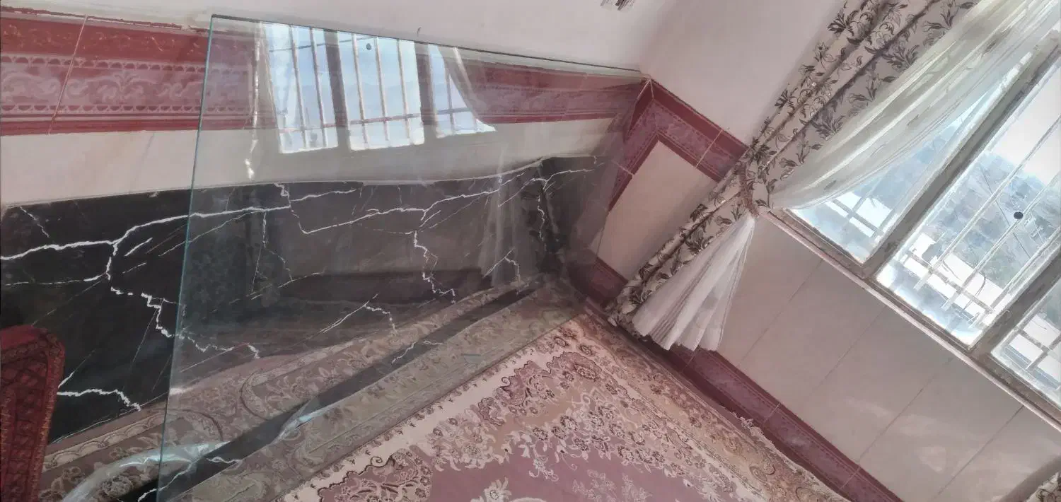 شیشه اپن جزیره ۱۰ میل و سنگ اپن ۳ متری|مصالح و تجهیزات ساختمان|باخزر, |دیوار