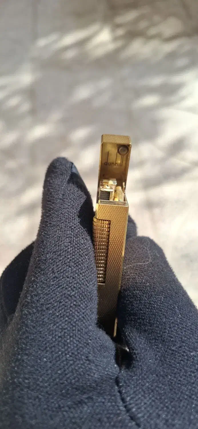 فندک دانهیل روکش طلا آنتیک ۲۰ میکرون|کلکسیون اشیاء عتیقه|کرمان, |دیوار