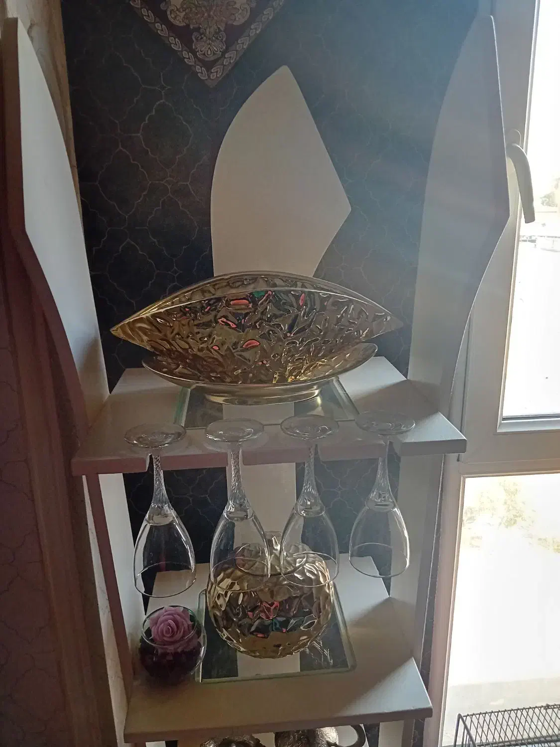 بوفه یا دکوری جمع و جور|بوفه، ویترین، کنسول|تهران, نیروی دریایی|دیوار