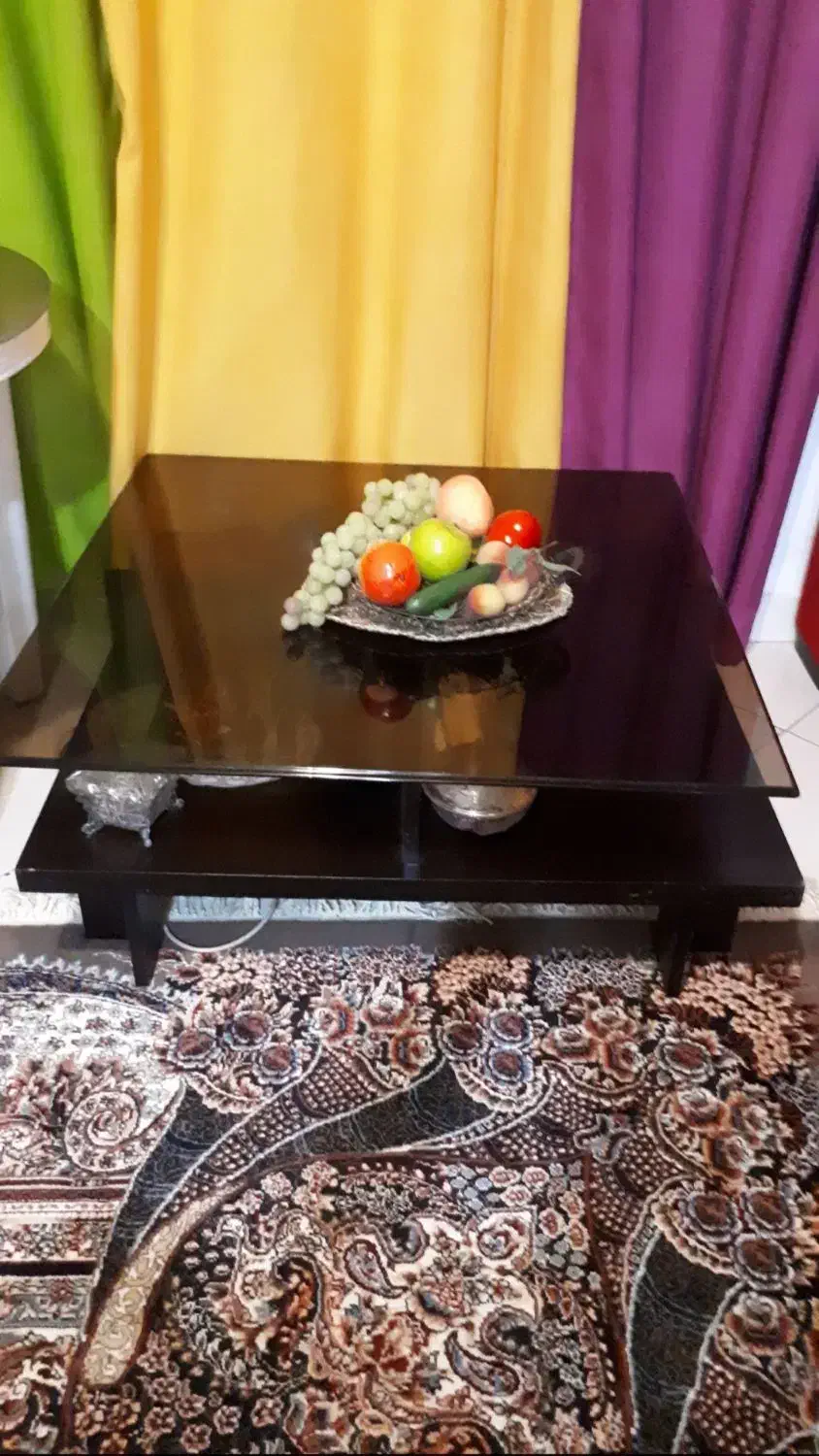 فروش استثنایی میز جلو مبلی چوبی در حد نو|مبلمان خانگی و میز عسلی|سلمانشهر, |دیوار