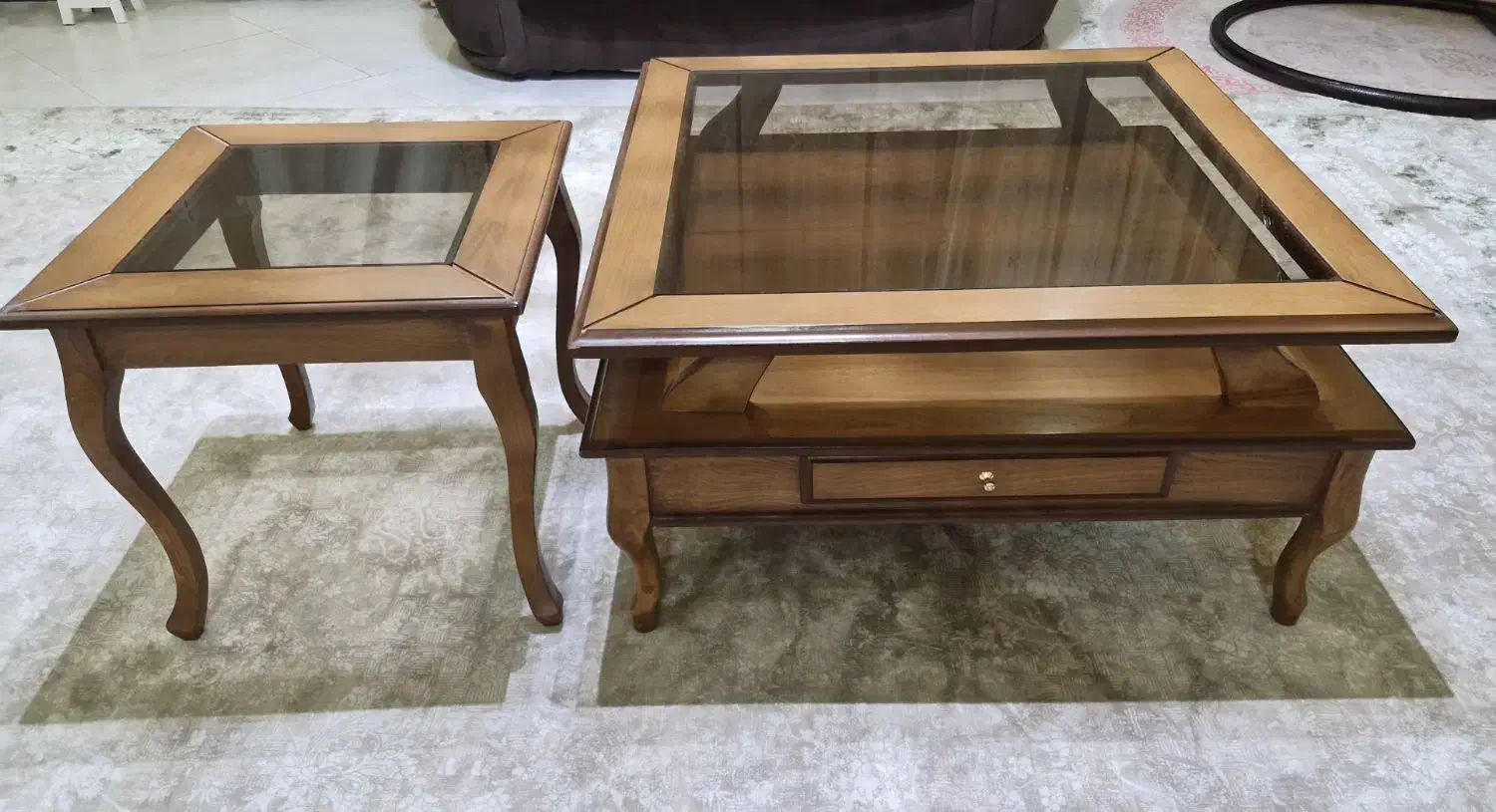 فروش سه عدد عسلی به اضافه یک عدد جلومبلی ست|مبلمان خانگی و میز عسلی|پردیس, فاز ۲|دیوار