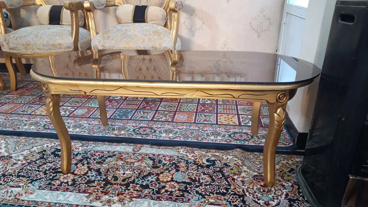 مبل استیل ۹ نفره با ۳ میز جلومبلی|مبلمان خانگی و میز عسلی|مشهد, رسالت|دیوار