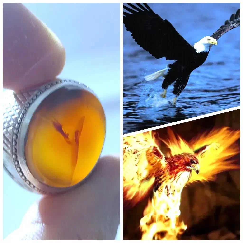 انگشتر عقیق یمنی مصور فوق کلکسیون|جواهرات|بندرعباس, |دیوار