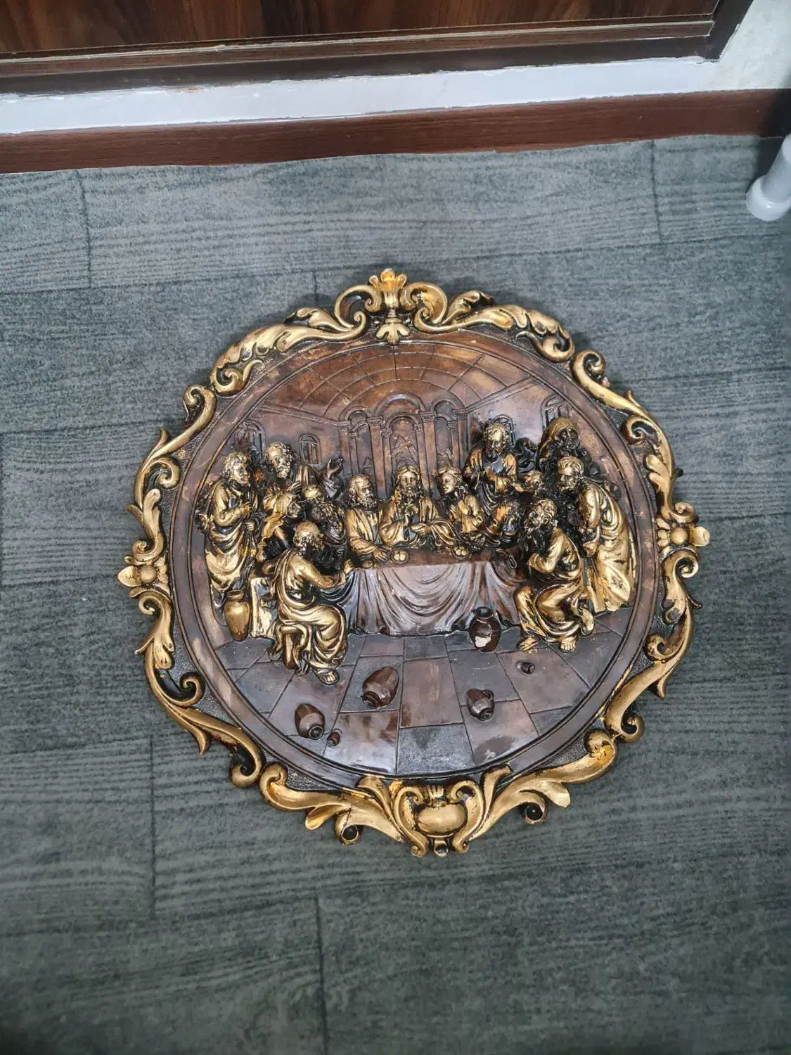 تابلو شام آخر ورق طلا|تابلو، نقاشی، عکس|نسیم‌شهر, |دیوار