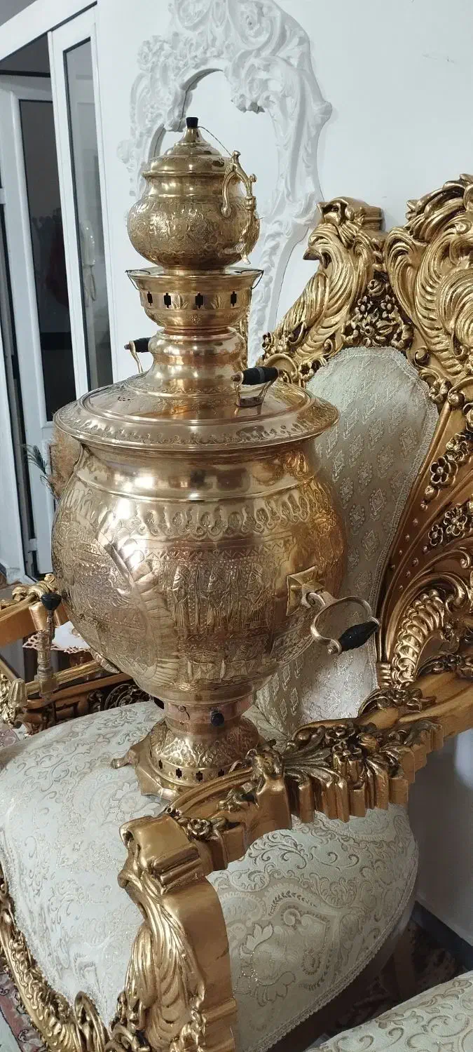 فروش سماور برنجه 50لیتری|سماور، چای‌ساز، قهوه‌ساز|سقز, |دیوار