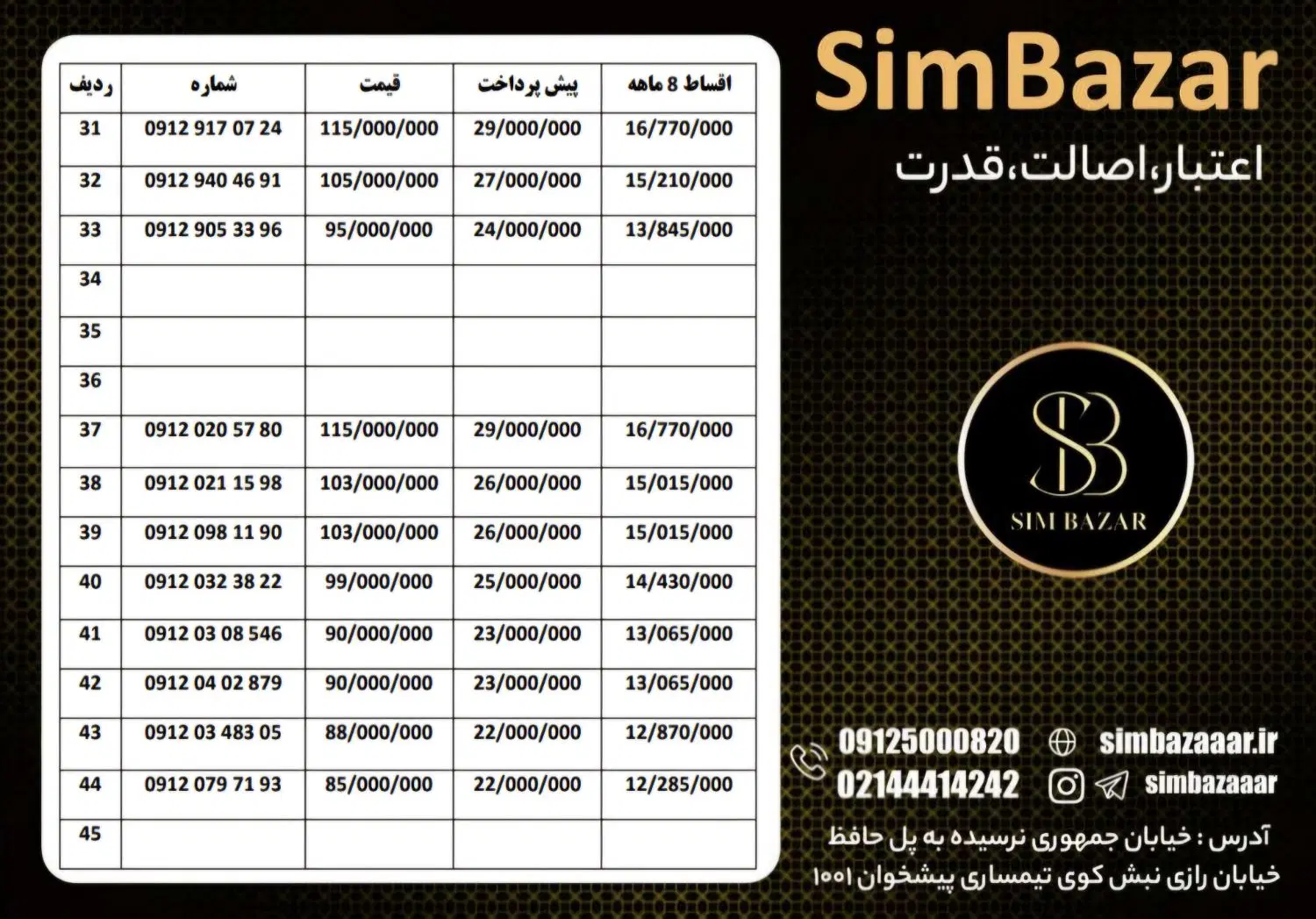 0912.568.2445|سیم‌کارت|بندرعباس, |دیوار