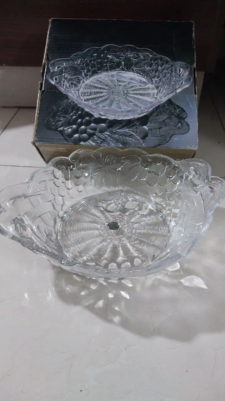 دوعددظرف میوه خوری کریستال ژاپن اصل|ظروف سرو و پذیرایی|تهران, قیام|دیوار