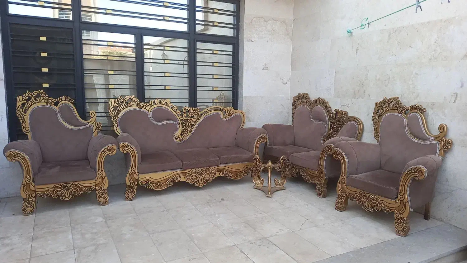 مبل سلطنتی ۷ نفره فروشی|مبلمان خانگی و میز عسلی|سیرجان, |دیوار