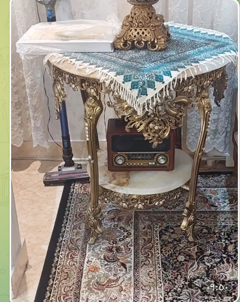 لوستر و ساعت و میز برنج|لوستر و چراغ آویز|تهران, دولتآباد|دیوار