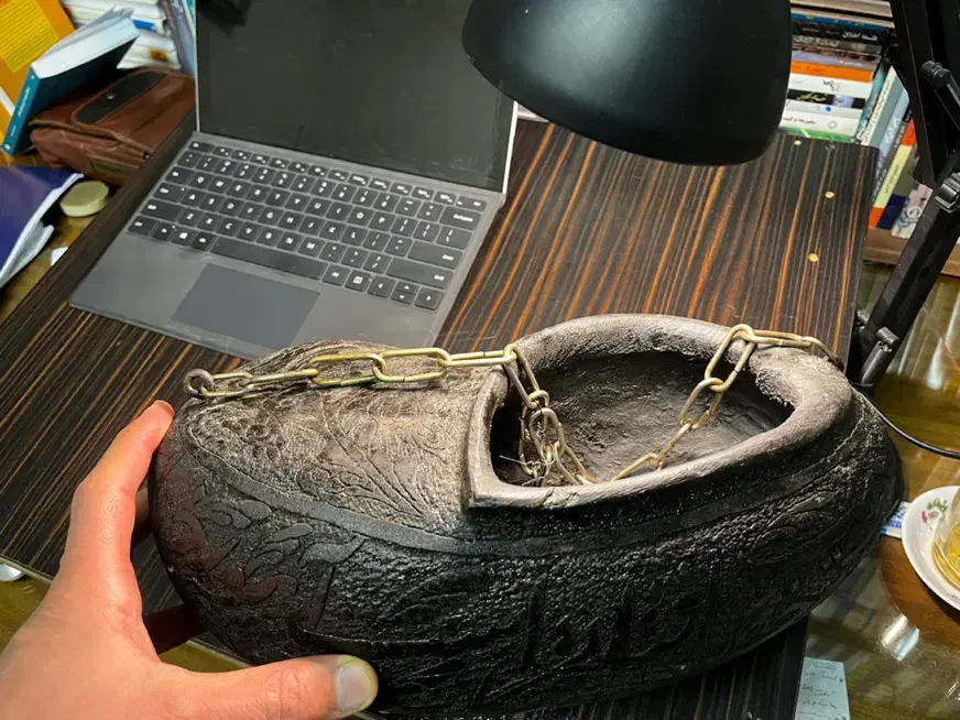 کشکول ساعت ناندان مسی آواژور|کلکسیون اشیاء عتیقه|تهران, قیطریه|دیوار