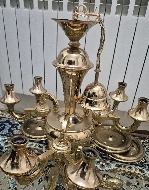 لوستر ابکاری وسایل برنجی|لوستر و چراغ آویز|نسیمشهر, |دیوار