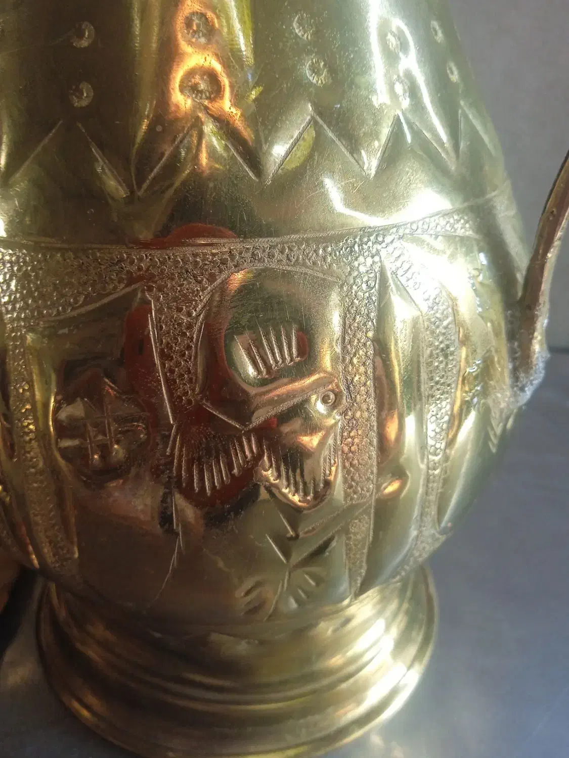 سماور عتیقه ذغالی ست کامل|کلکسیون اشیاء عتیقه|چهارباغ, |دیوار