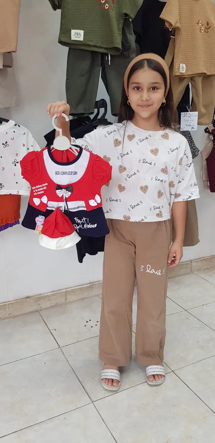 ست  تیشرت شلوارک خانگی زیر ۱۰۰ هزار تومان|کفش و لباس بچه|کرج, برغان|دیوار