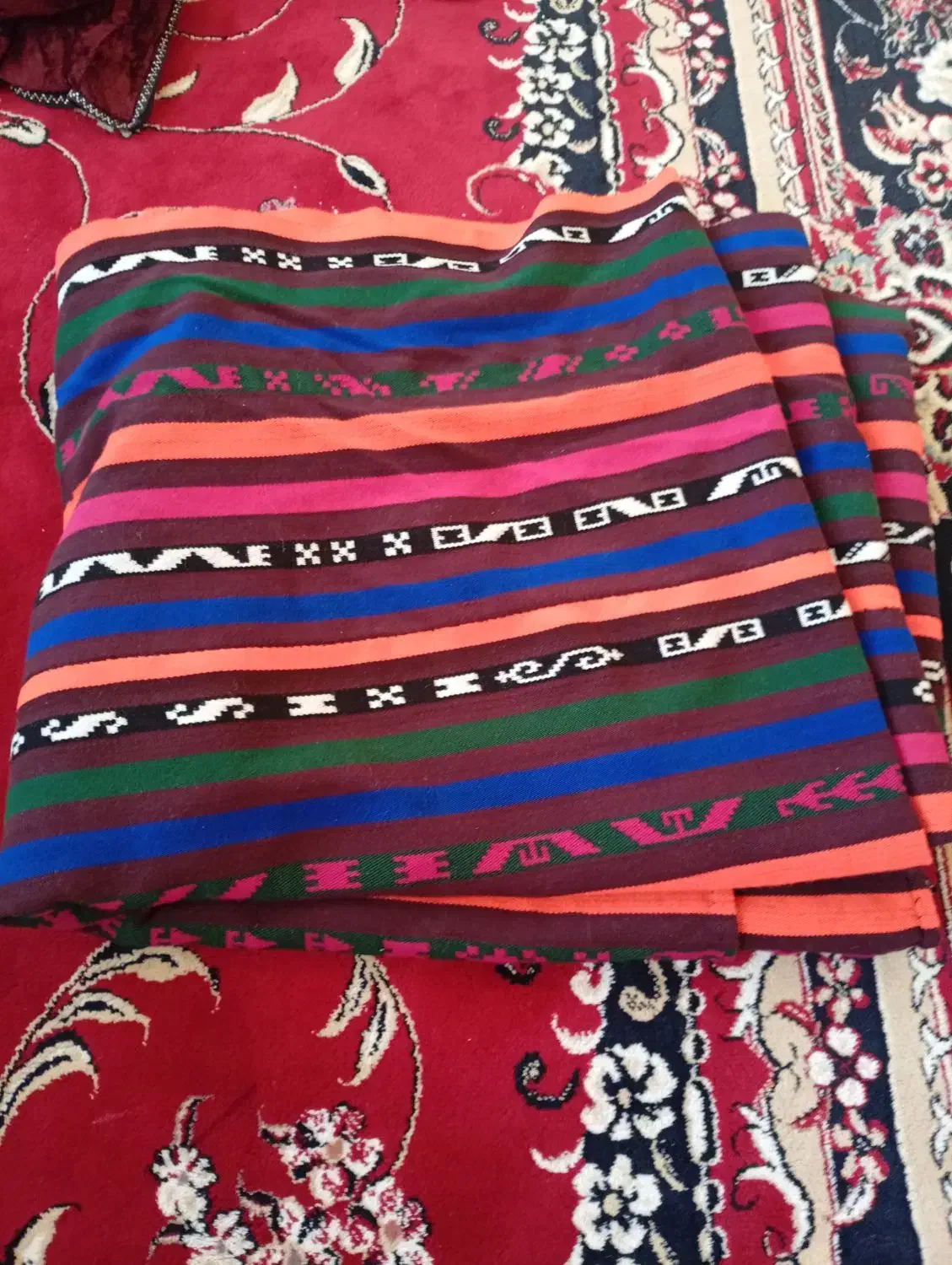 گلیم دست باف ست ۴تای|گلیم، جاجیم، گبه|کرمان, |دیوار