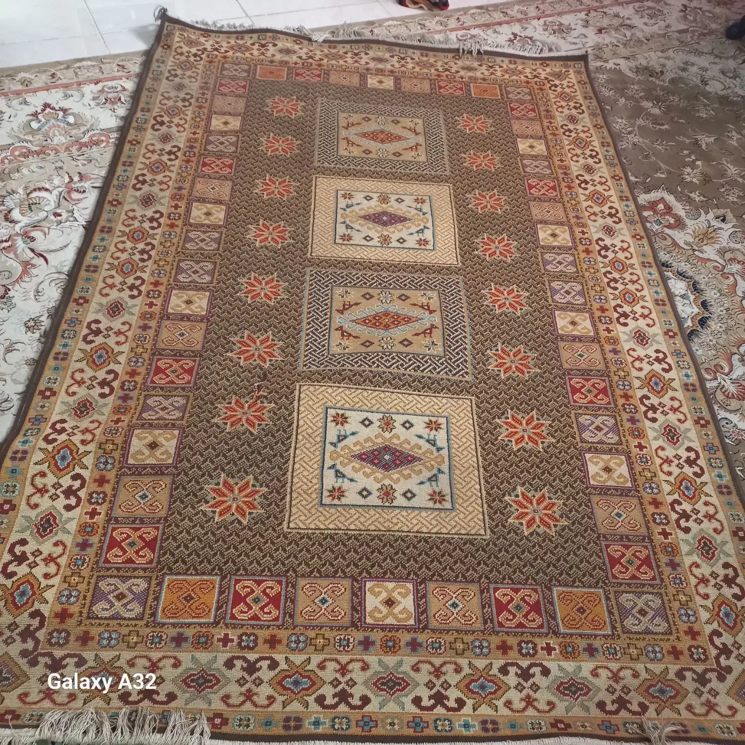 دو عدد گلیم|گلیم، جاجیم، گبه|مشهد, نیروی هوایی|دیوار