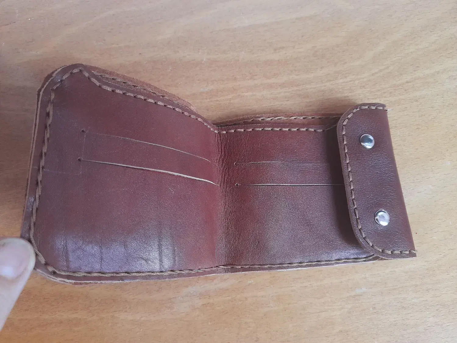 مناسب هدیه یا استفاده شخصی کیف پول چرمی دستدوز|کیف، کفش، کمربند|سنندج, |دیوار