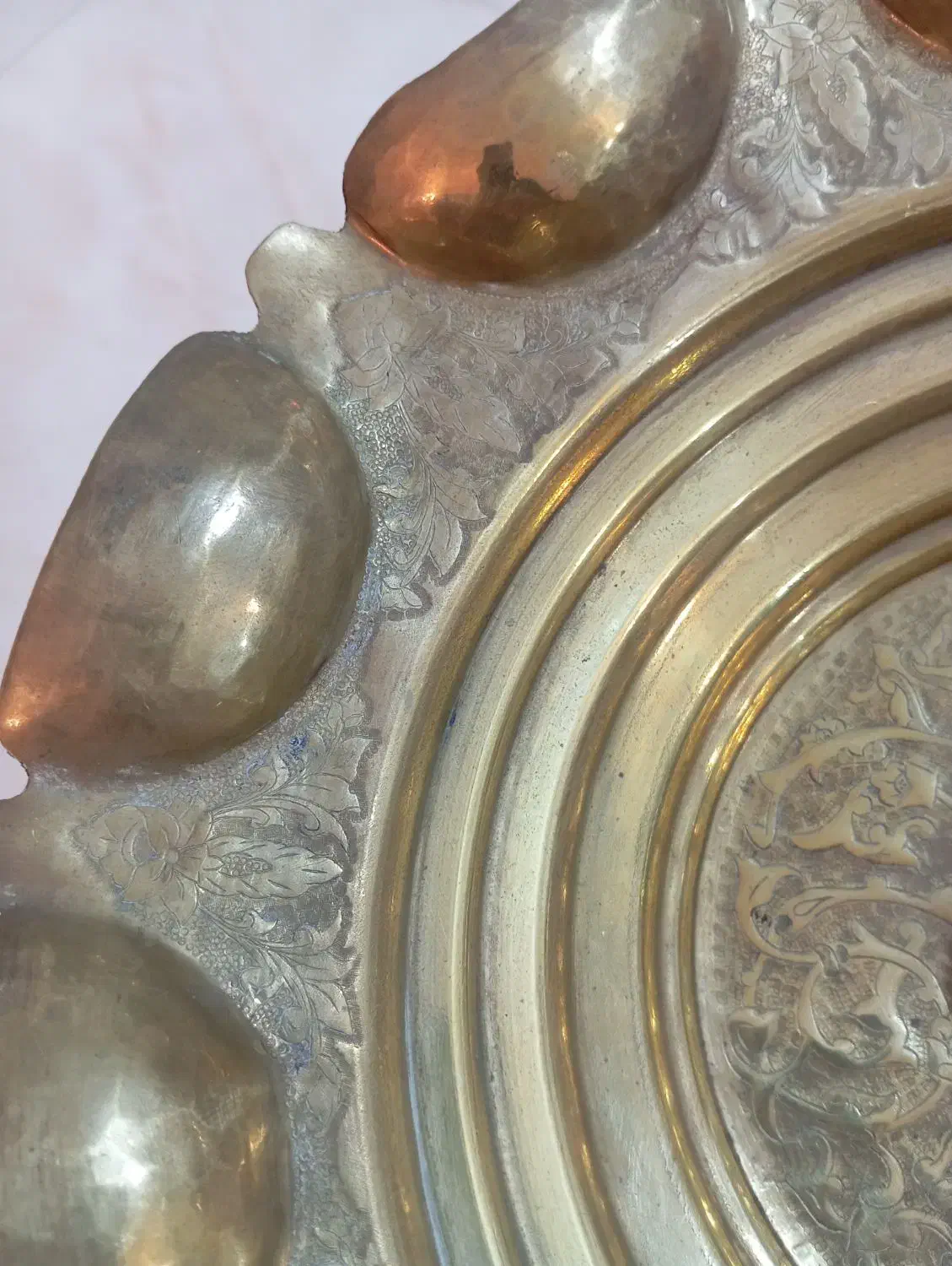 شیرینی خوری بزرگ عتیقه تمام قلم قدیمی|کلکسیون اشیاء عتیقه|بروجرد, |دیوار