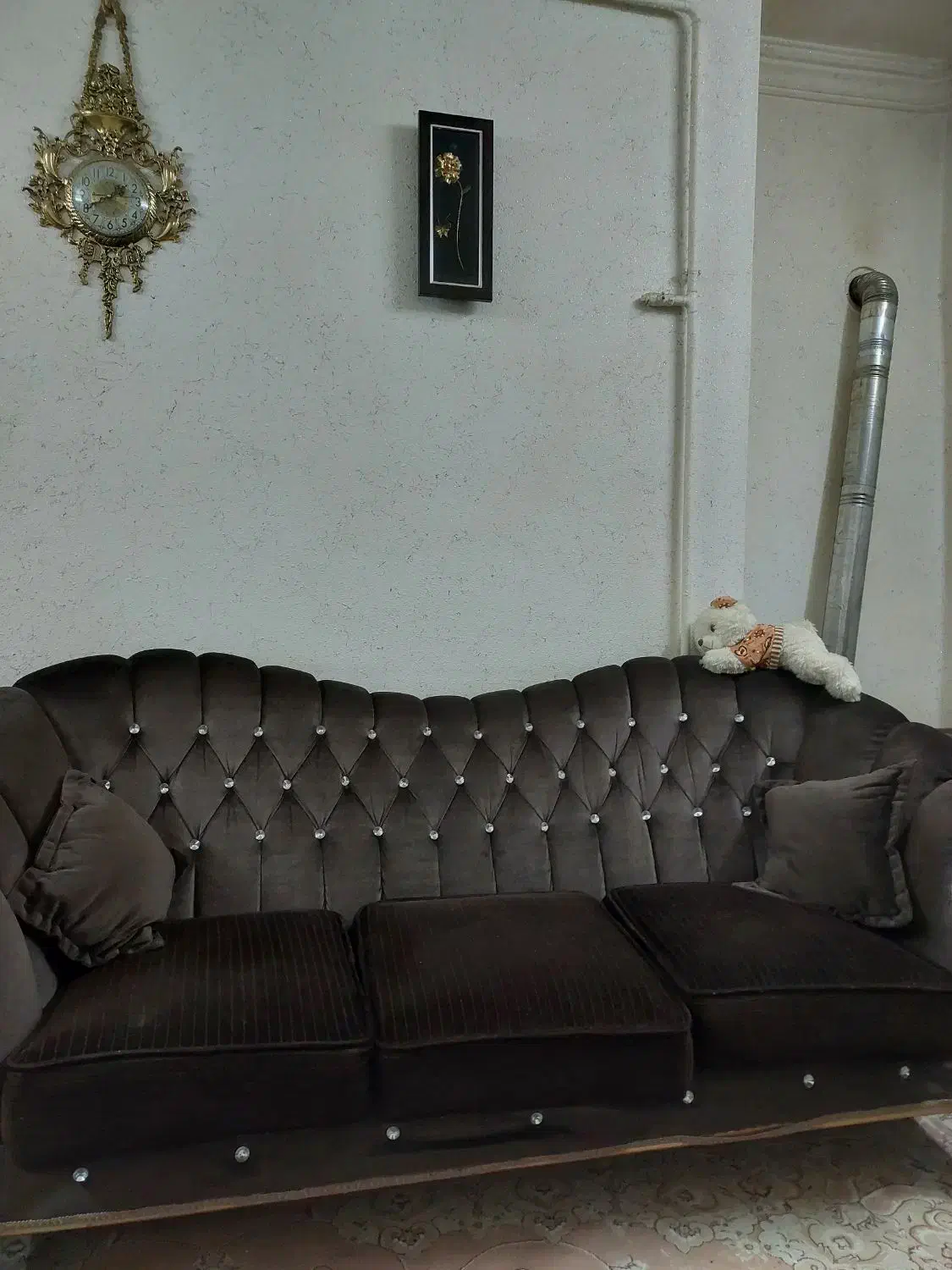 مبا راحتی ۷ نفره سالم و محکم|مبلمان خانگی و میز عسلی|خمینی‌شهر, |دیوار