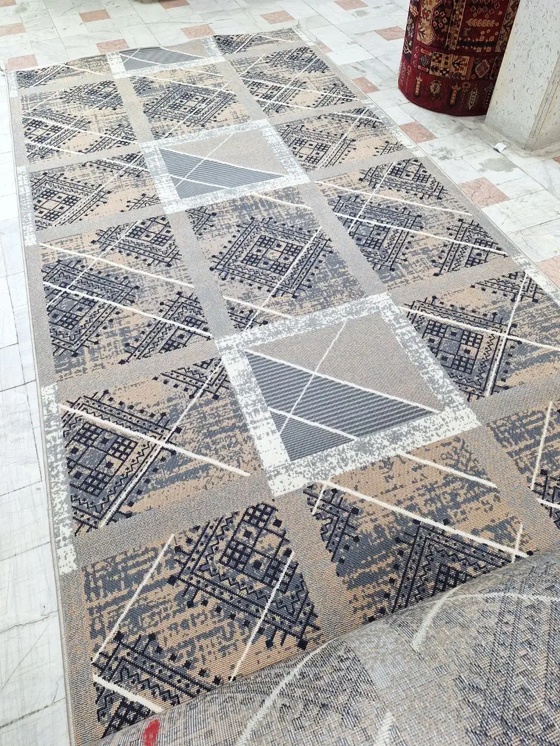 گلیم طرح دار/طرحدار نسکافه ای/جدید نسکافه ای|گلیم، جاجیم، گبه|قم, زند آباد|دیوار