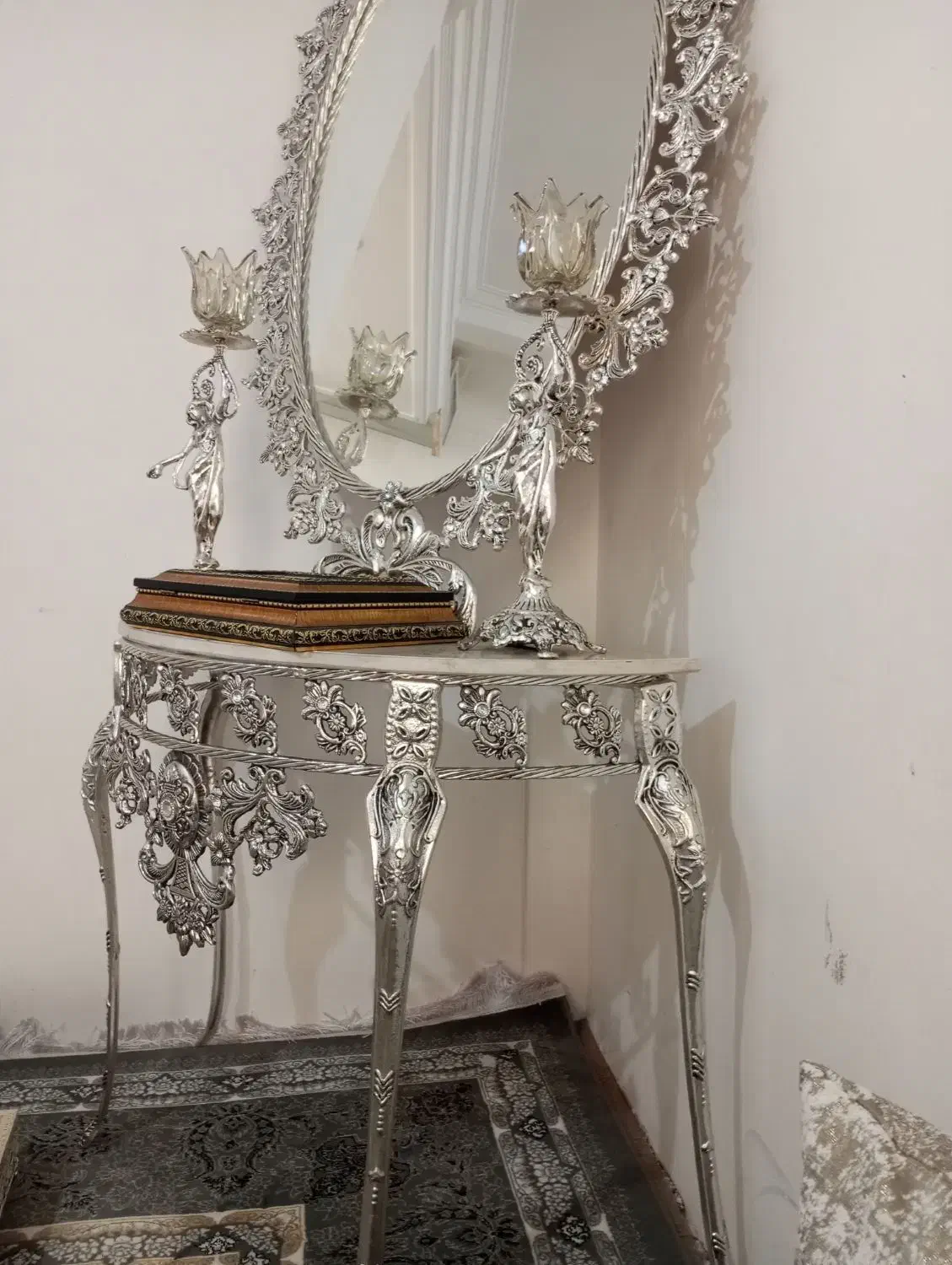 اینه شمعدان در حد نو نو|آینه|مشهد, طلاب|دیوار