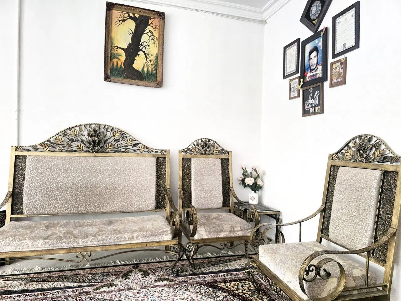 مبل فرفورژه ۷نفره|مبلمان خانگی و میز عسلی|مشهد, کشف|دیوار