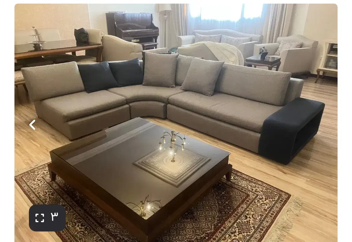 مبلمان ال بافی و‌میز وسط|مبلمان خانگی و میز عسلی|تهران, چیتگر شمالی|دیوار