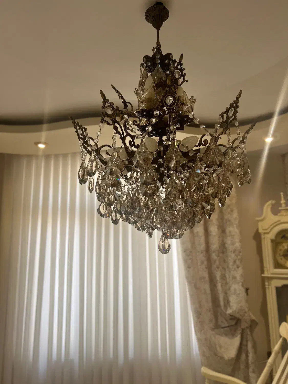 ۴عدد لوستر ۱۳شعله برنز|لوستر و چراغ آویز|قدس, شهرقدس|دیوار