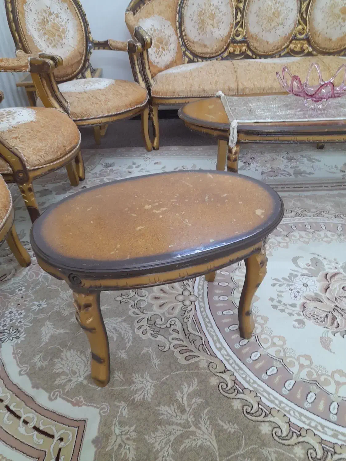 مبل استیل در حد نو|مبلمان خانگی و میز عسلی|قم, بنیاد|دیوار