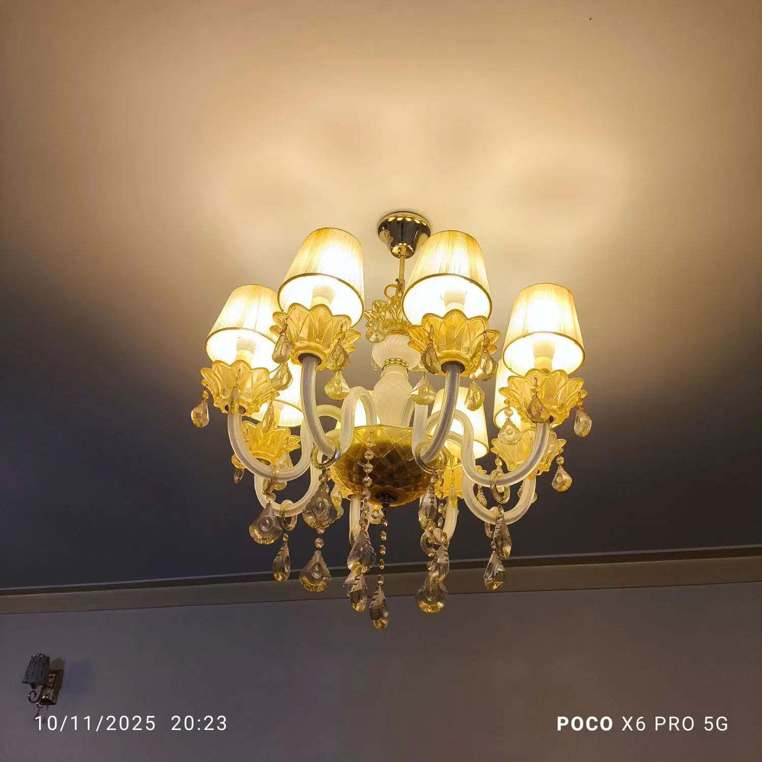 8شاخه کریستال زیر قیمت|لوستر و چراغ آویز|اهواز, گلستان|دیوار