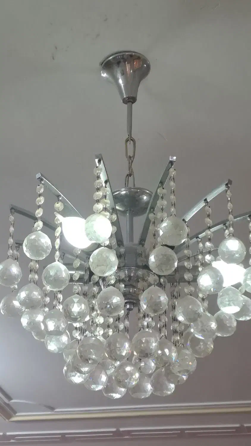 لوستر بلورین|لوستر و چراغ آویز|بندرعباس, |دیوار