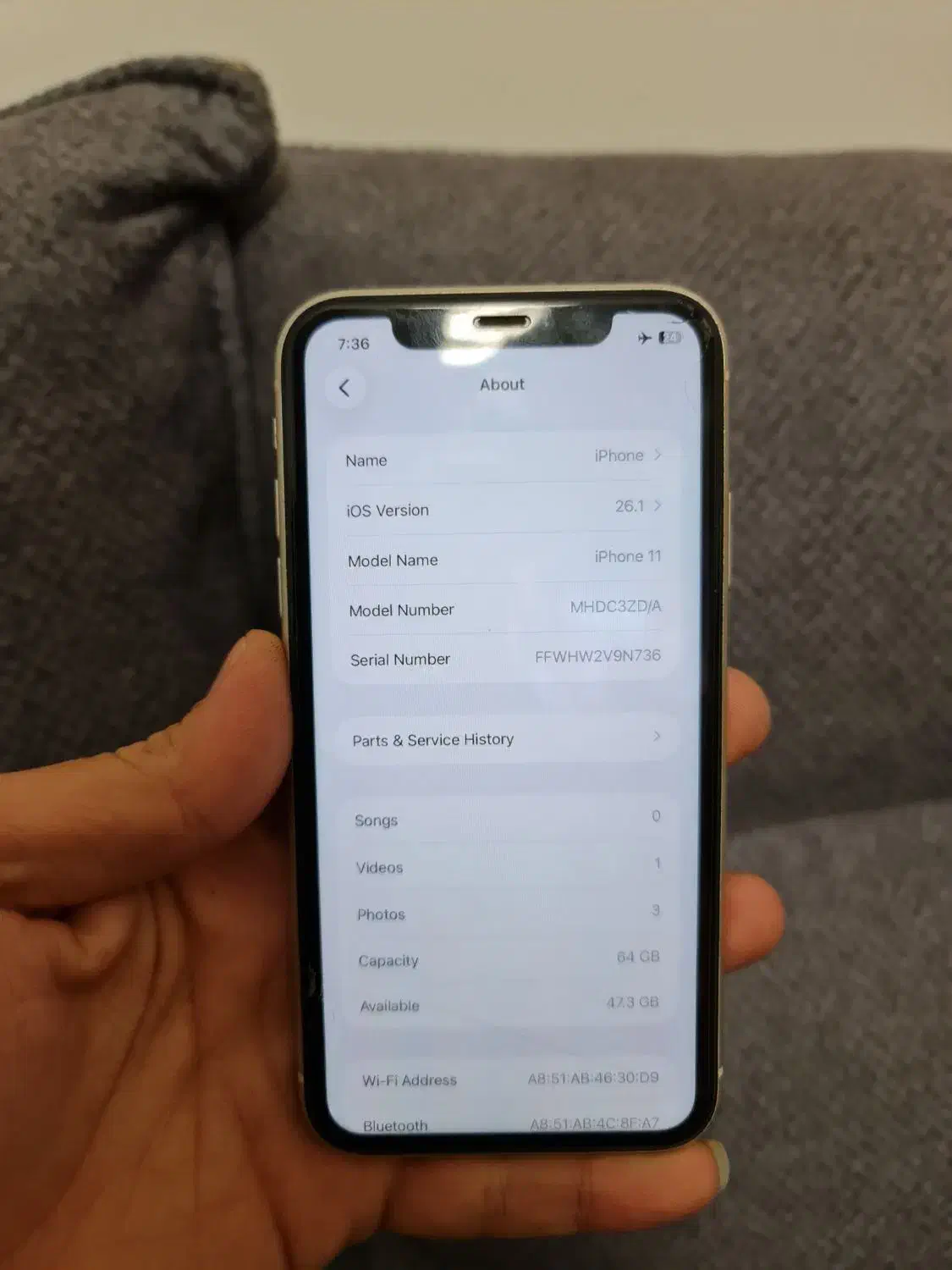ایفون ۱۱ نرمال ۲ سیم|موبایل|کرج, حصارک پایین|دیوار