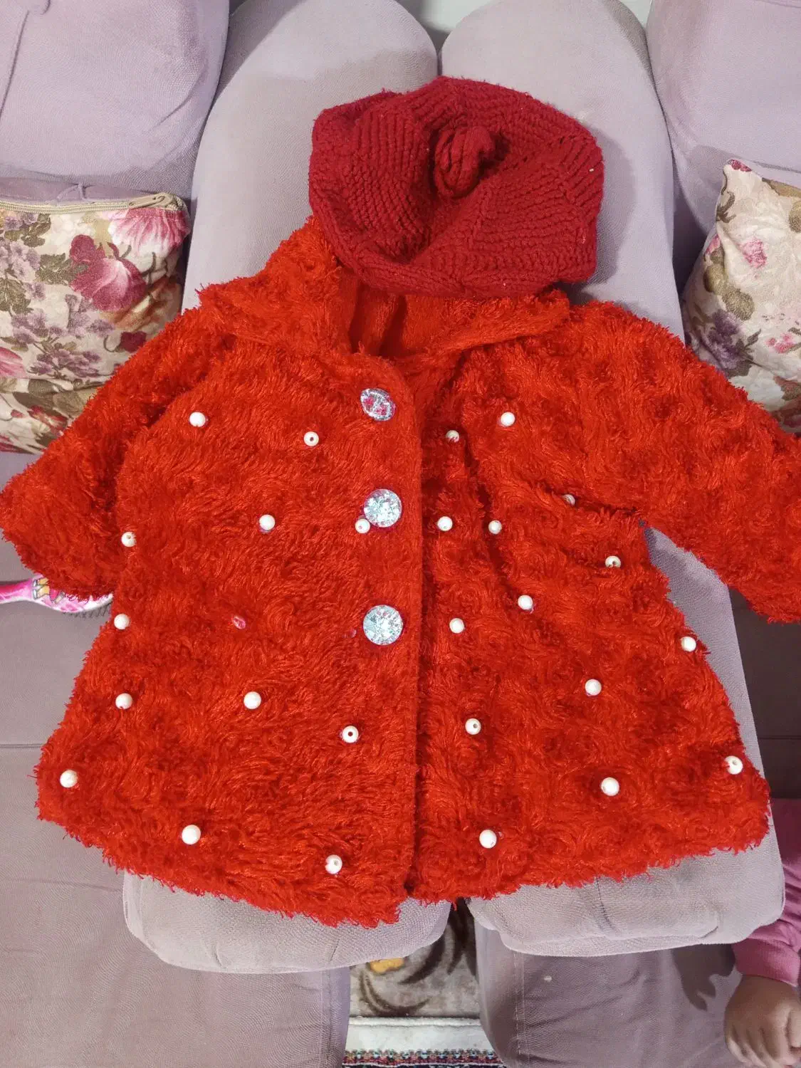 پالتو با کلاه|کفش و لباس بچه|ماهدشت, |دیوار